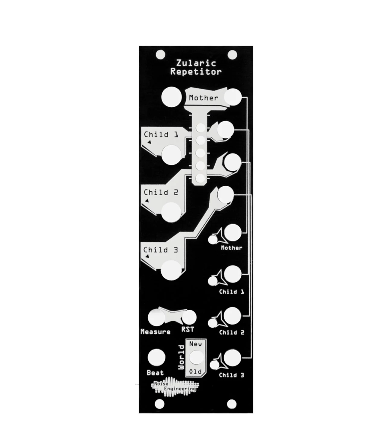 Noise Engineering Zularic Repetitor Black/ Blind Panel
