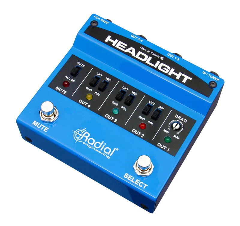 Radial Headlight Amp Switcher Fully Isolated Four Way Guitar Amp Selector - Image 3