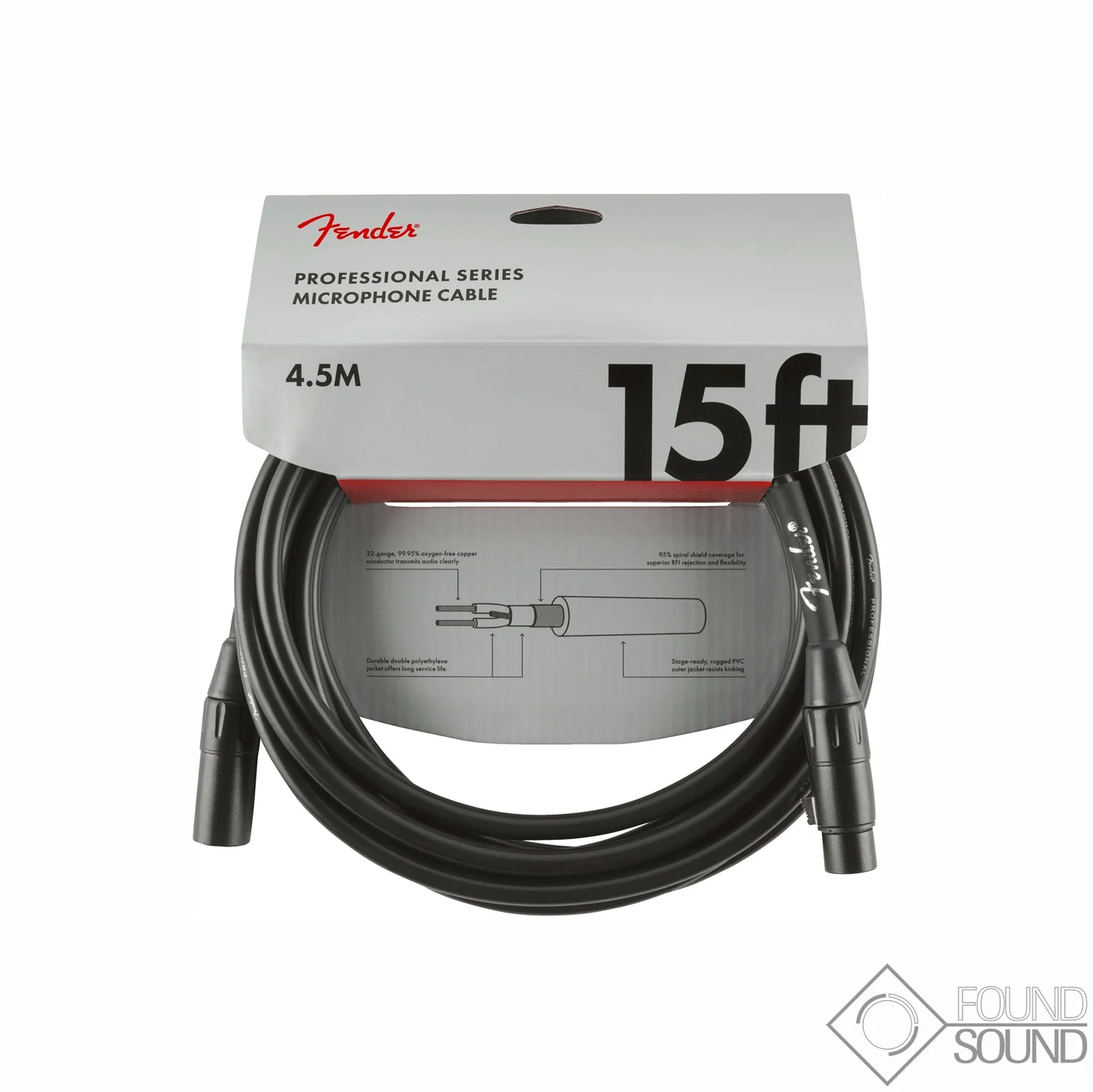 Fender Professional Series 15' Microphone Cable