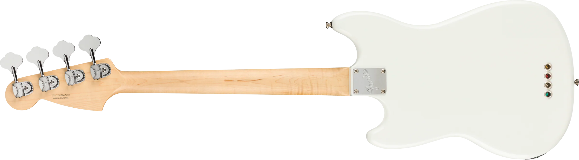 Fender American Performer Mustang Bass - Arctic White - Image 3