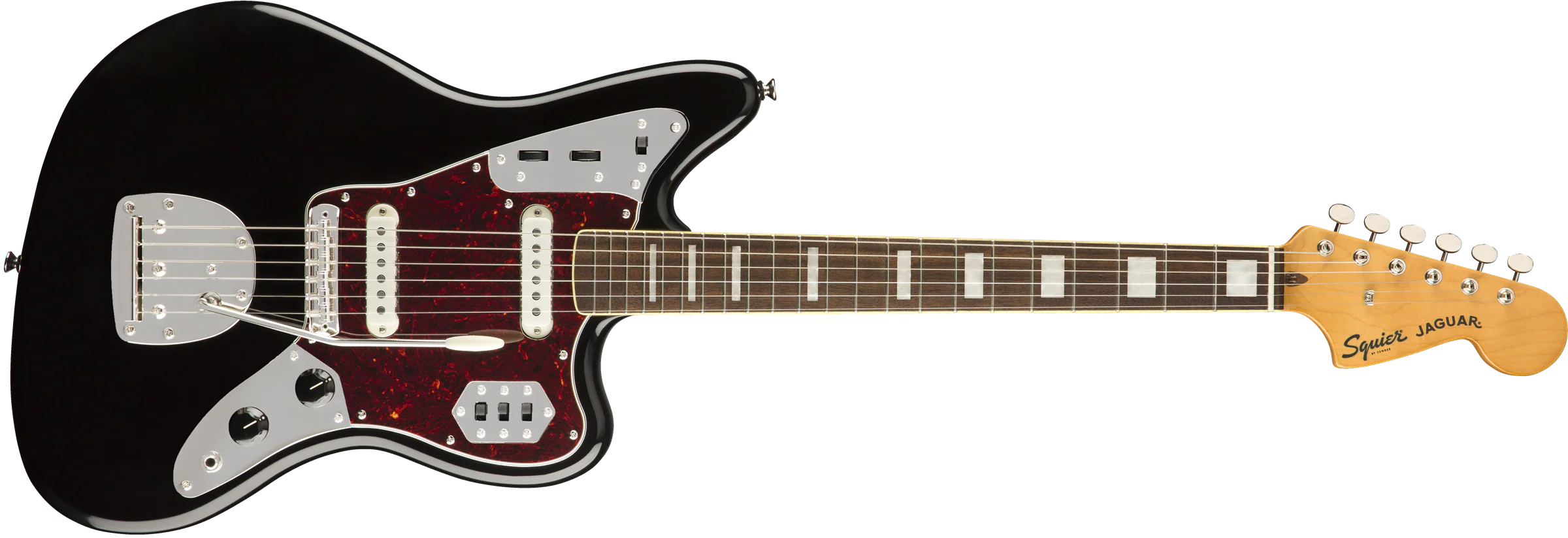 Fender Squier Classic Vibe '70s Jaguar - Black - Image 4