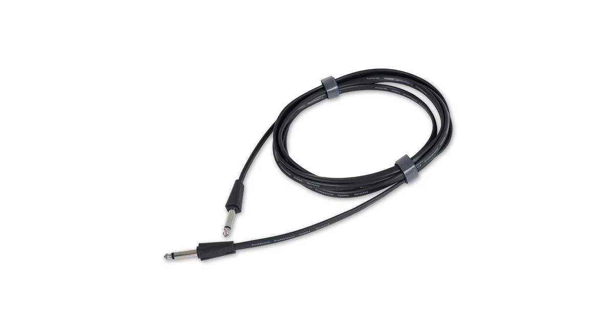 Warwick Rockboard Flat Instrument Cable BLK (straight/straight)