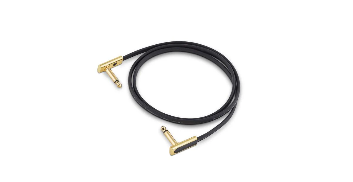 Warwick Rockboard 100cm Flat Patch Cable Gold