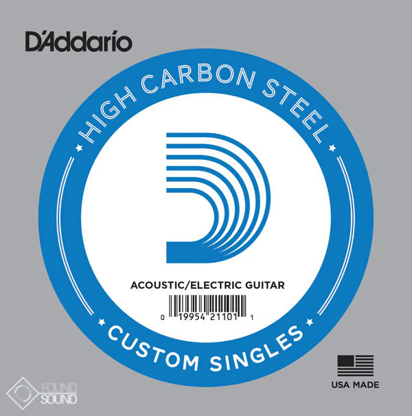 D'Addario Plain Steel Guitar Single String .007