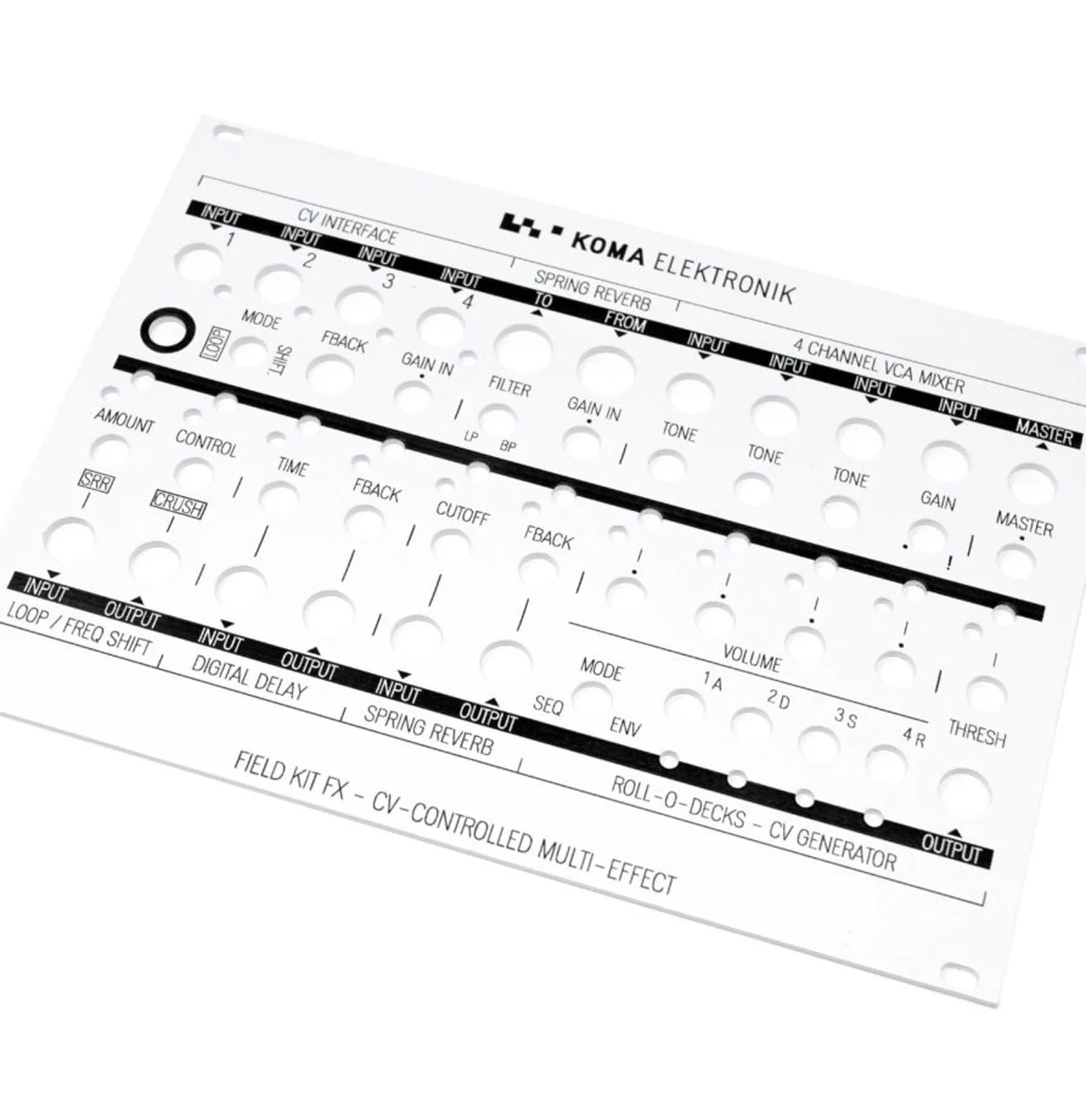 KOMA Elektronik Field Kit FX Eurorack Panel