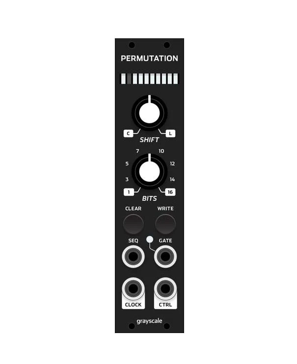 Grayscale Permutation 6HP Black