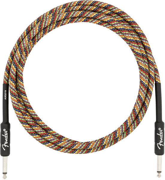 Fender 10' Festival Instrument Cable Pure Hemp Rainbow - Image 2