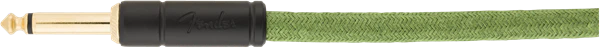 Fender 18.6' Angled Festival Instrument Cable Pure Hemp Green - Image 3