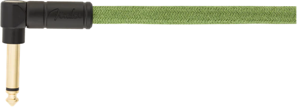 Fender 18.6' Angled Festival Instrument Cable Pure Hemp Green - Image 4