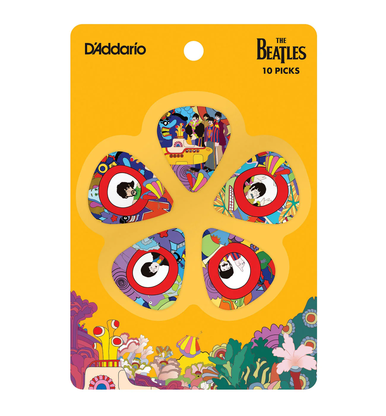 D'Addario The Beatles Yellow Submarine 10 Heavy Picks