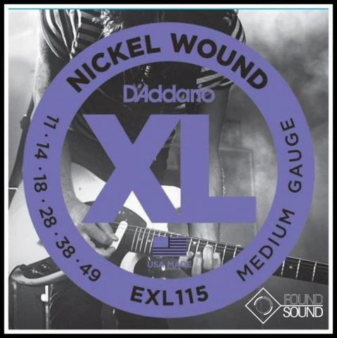 D'Addario EXL115 Medium Gauge Nickel Wound Guitar Strings
