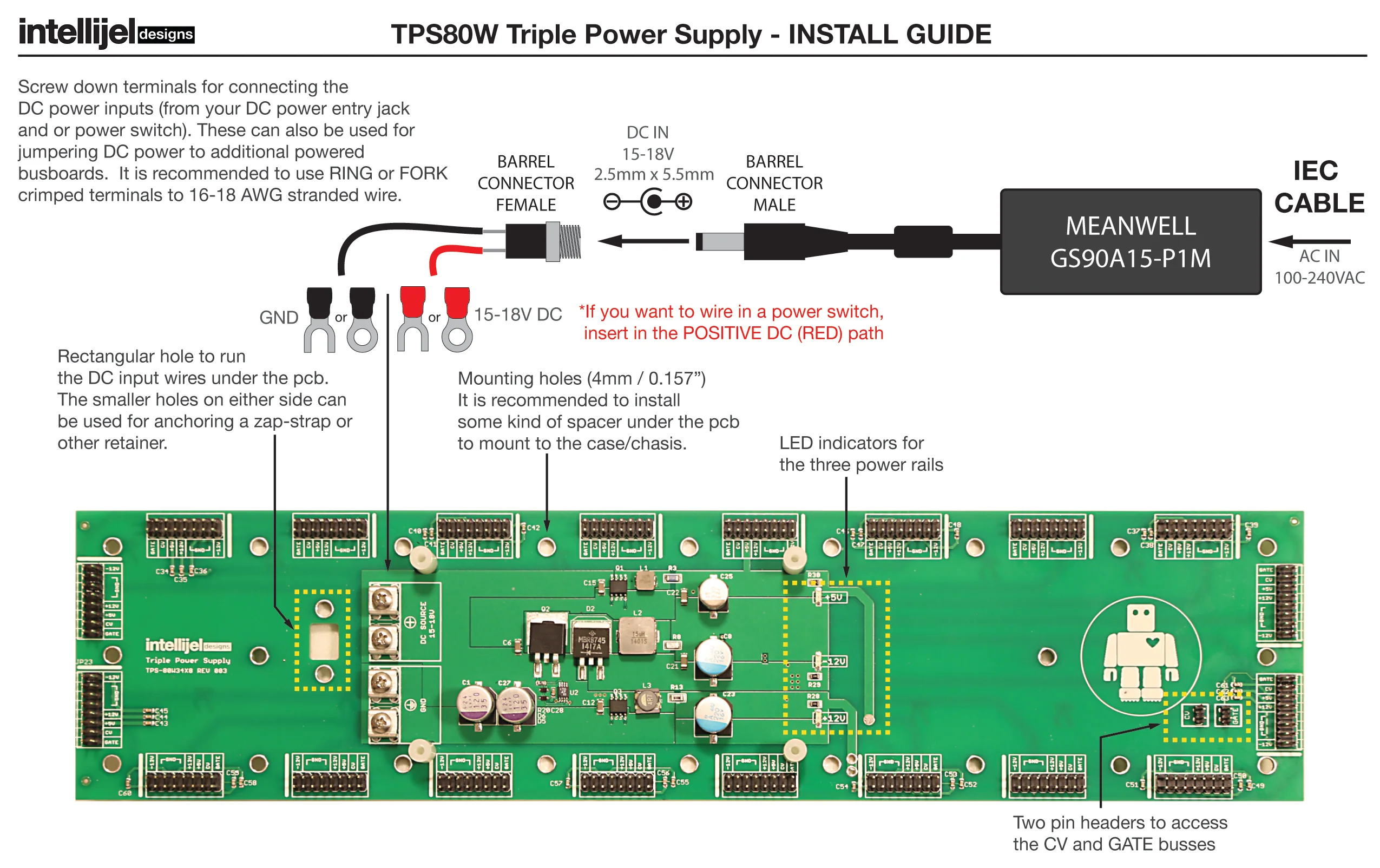 Intellijel TPS80W PSU - Type A - Image 2