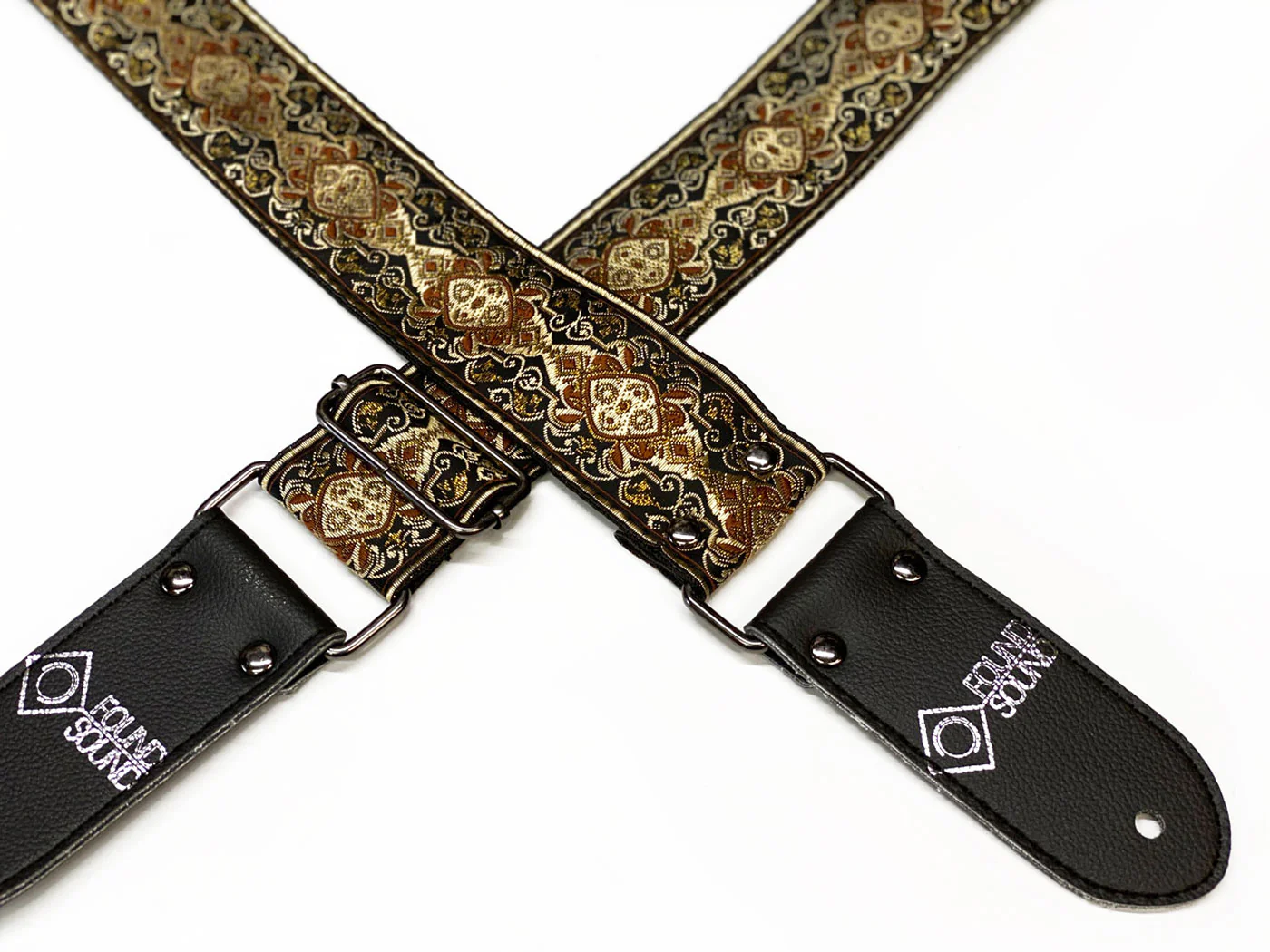 DSL Jacquard Weave APR-Gold Guitar Strap