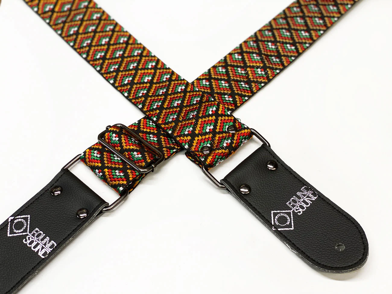 DSL Jacquard Weave GEO-Orange Guitar Strap