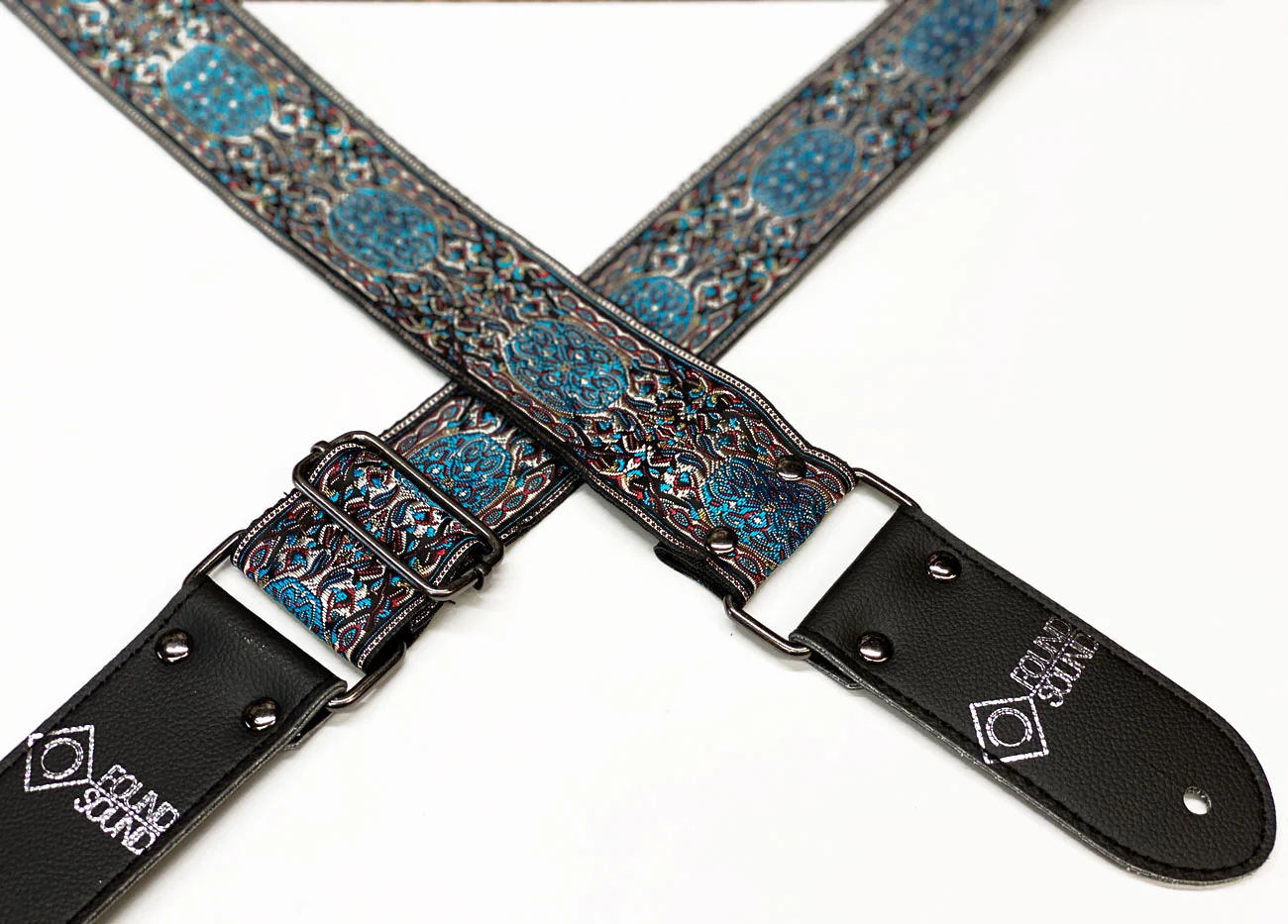 DSL Jacquard Weave Shiraz Blue Guitar Strap