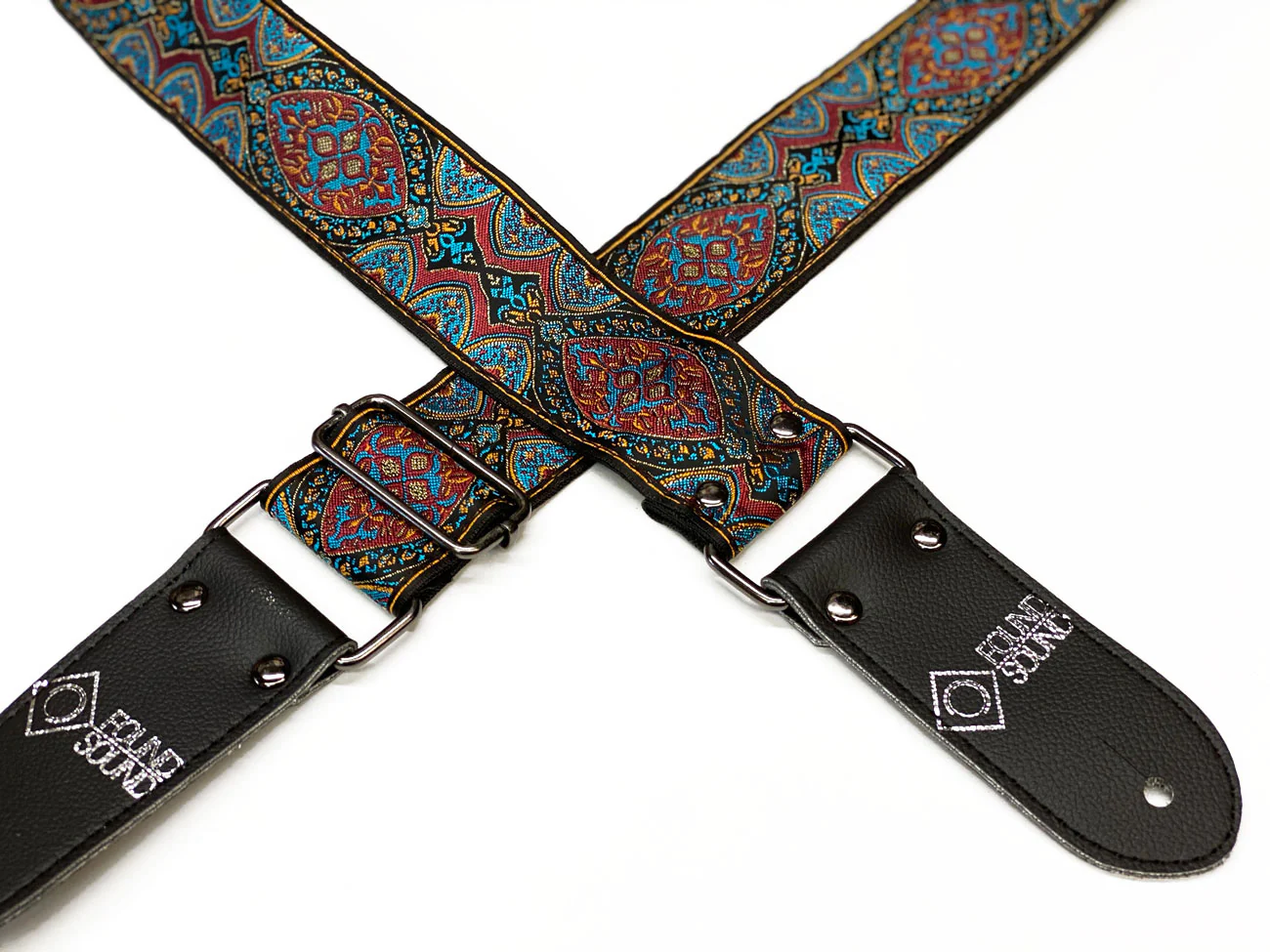 DSL Jacquard Weave Shiraz-Red Guitar Strap