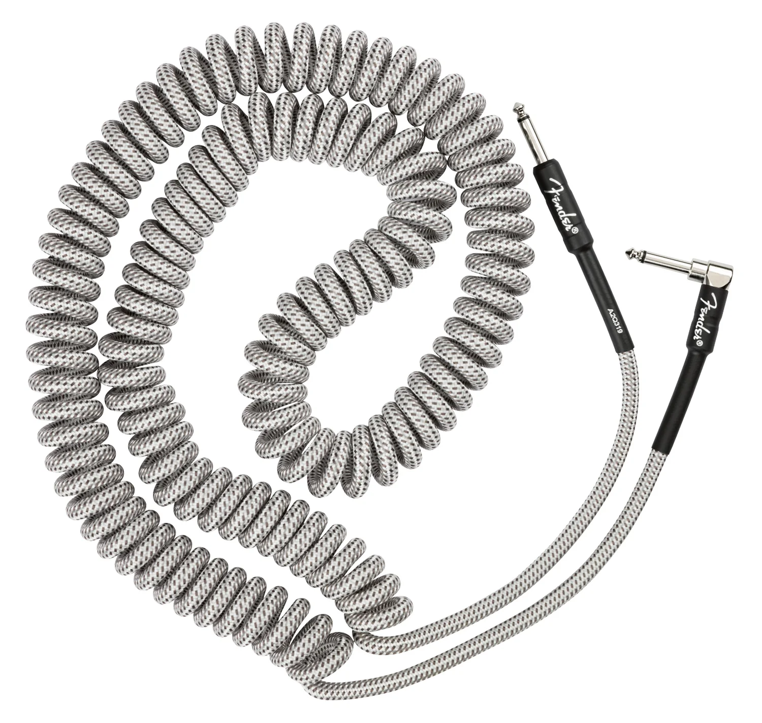 Fender Professional Coil Cable 30' - White Tweed