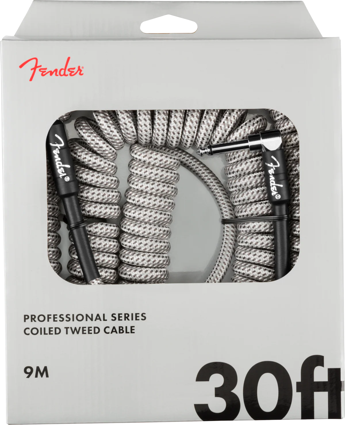 Fender Professional Coil Cable 30' - White Tweed - Image 2
