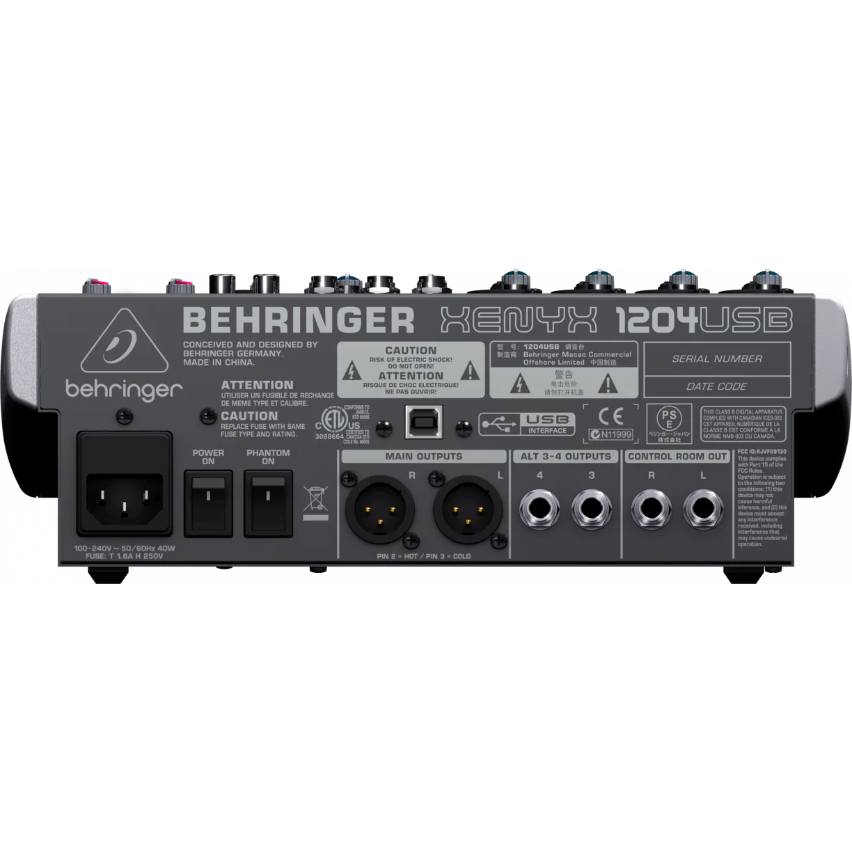 Behringer XENYX 1204USB Mixer - Image 2