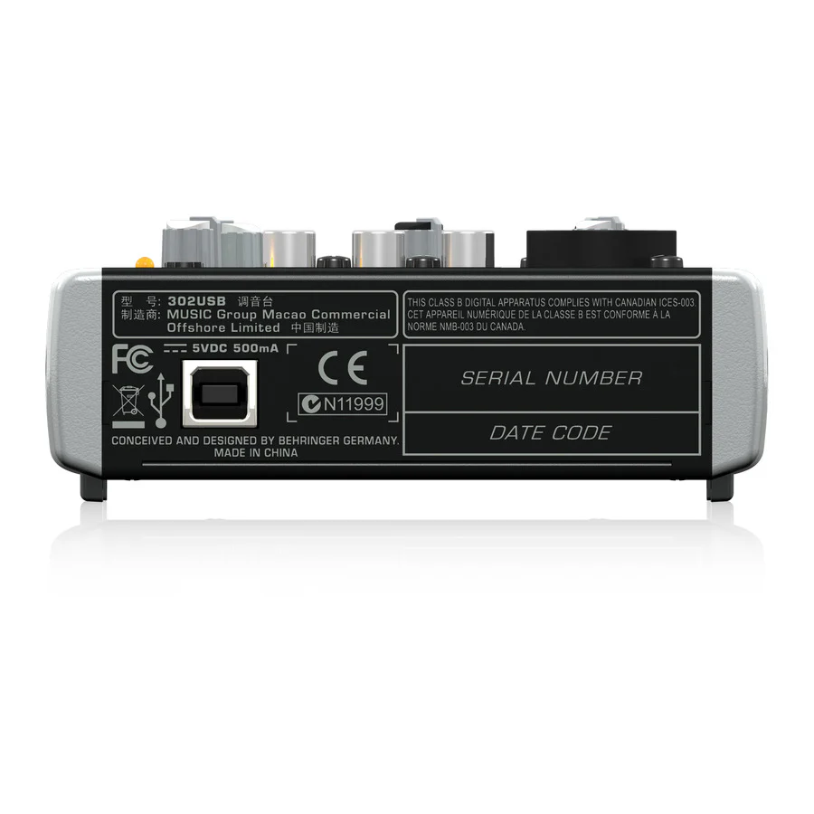 Behringer XENYX 302USB Mixer - Image 2