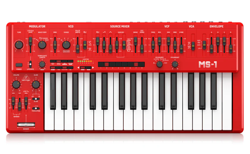 Limited Edition Behringer MS-1 MKII Analog Synthesizer - Red