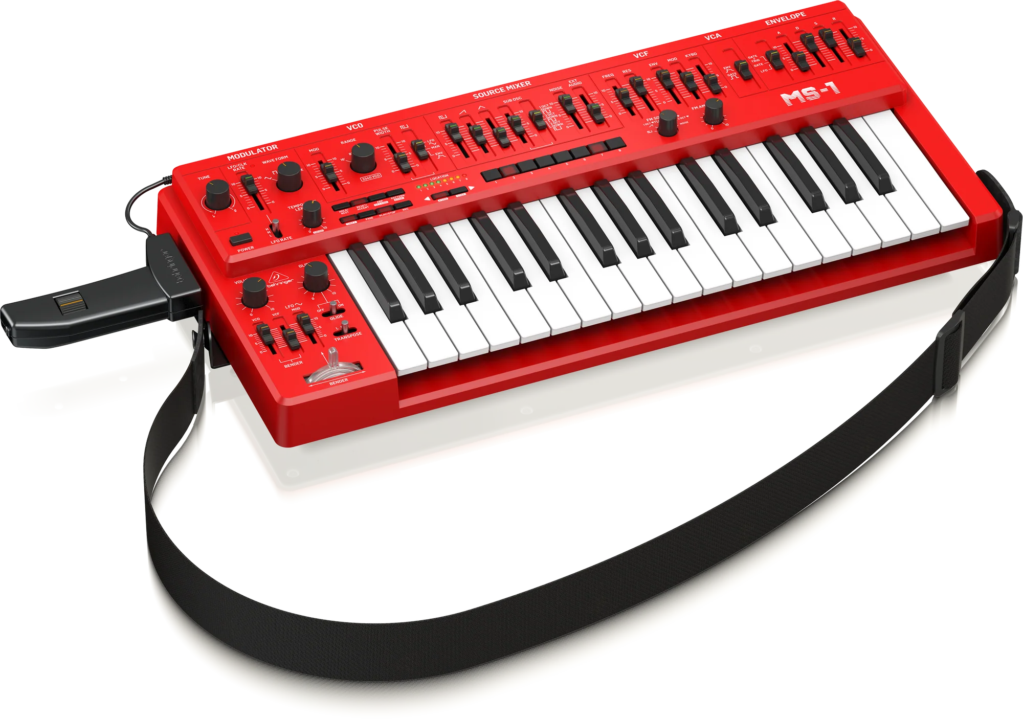 Limited Edition Behringer MS-1 MKII Analog Synthesizer - Red - Image 6