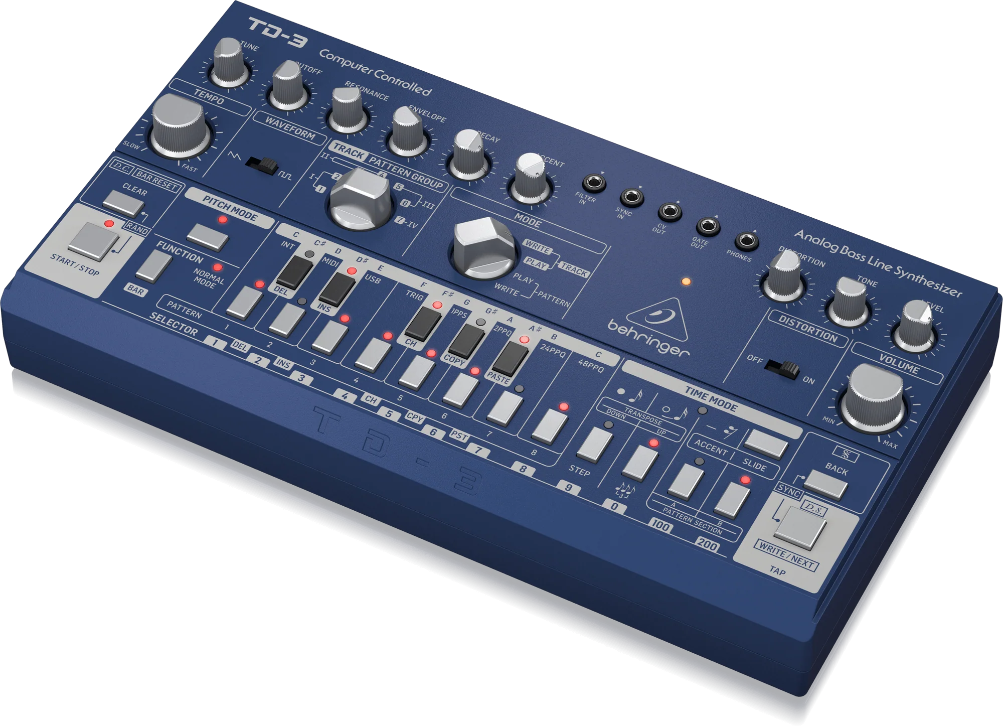 Behringer TD-3 Blue Analog Bass Line Synth - Image 2