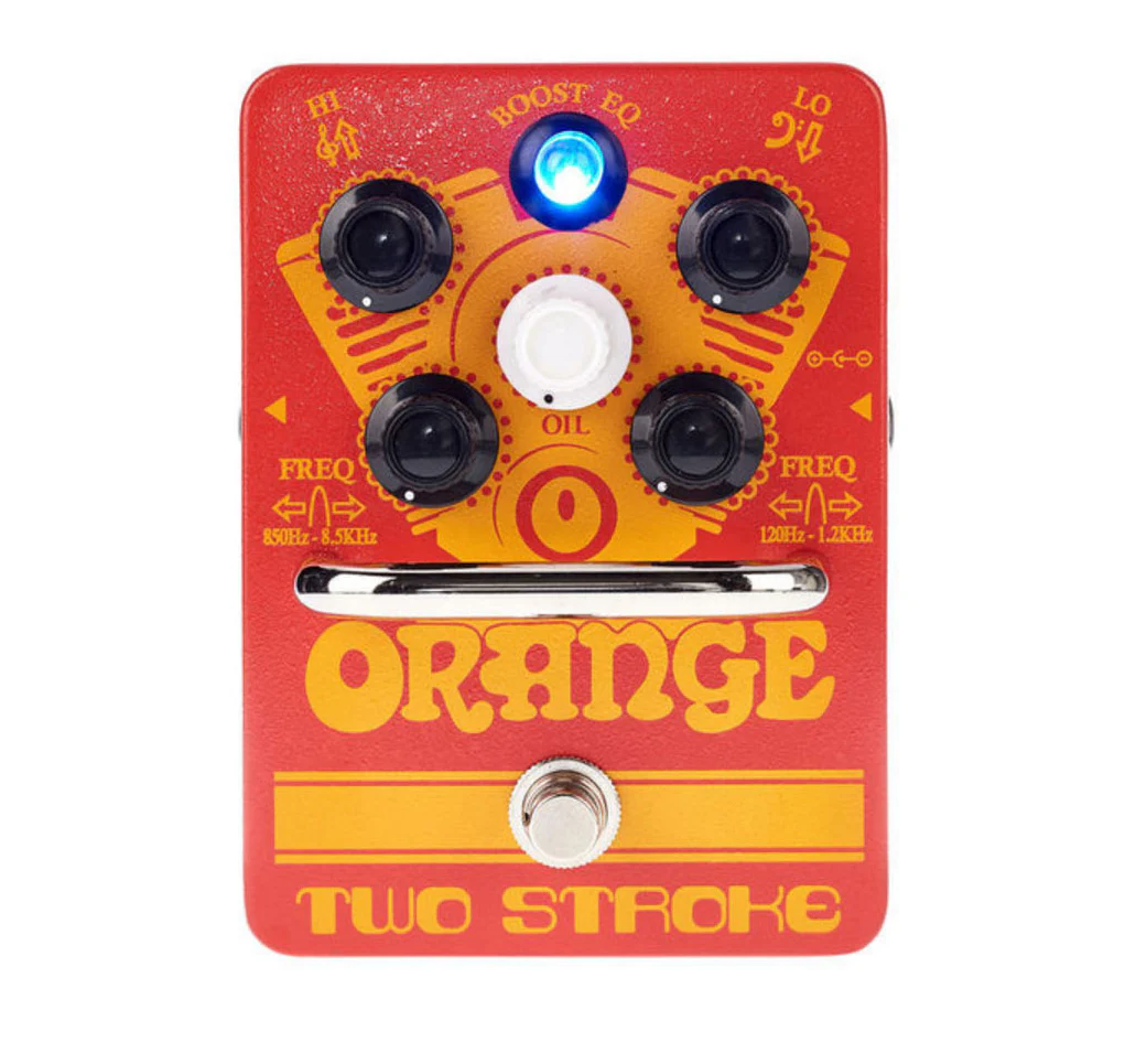 Orange Two Stroke Boost Pedal