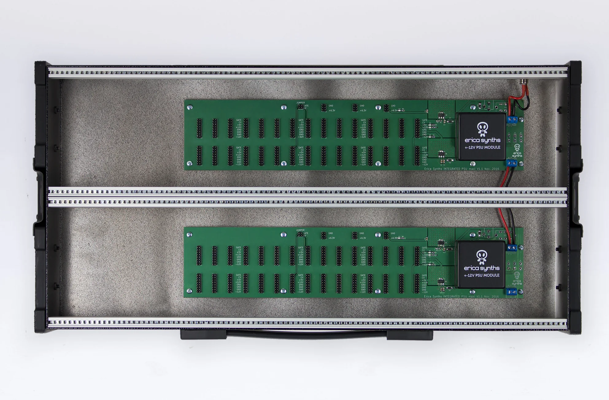 Erica Synths 2x104HP Aluminium Travel Case With Lid - Image 4