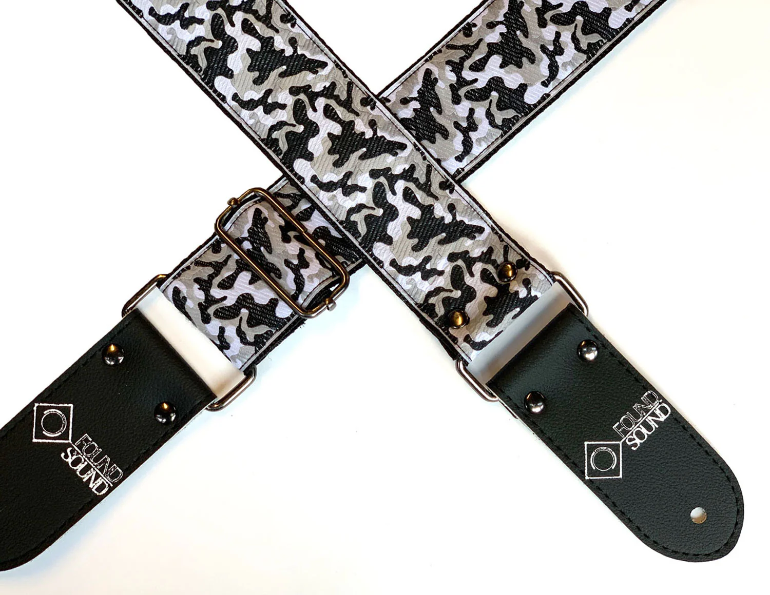 DSL Jacquard Weave Camo Black Guitar Strap