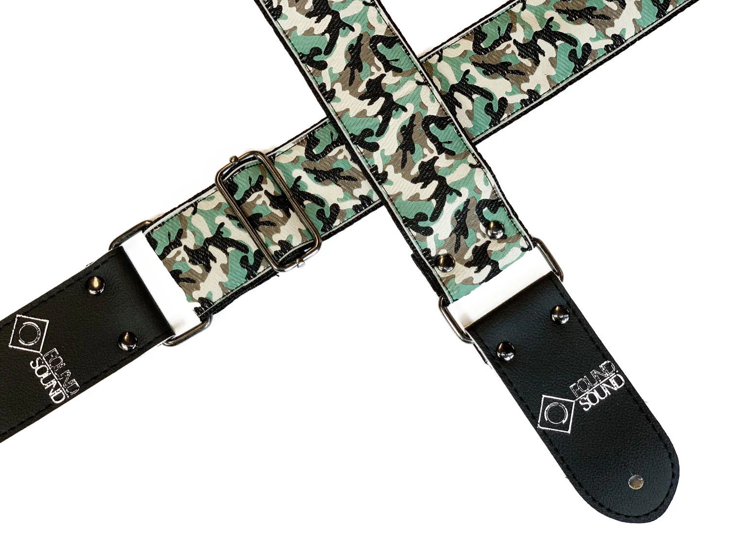 DSL Jacquard Weave Camo Green Guitar Strap