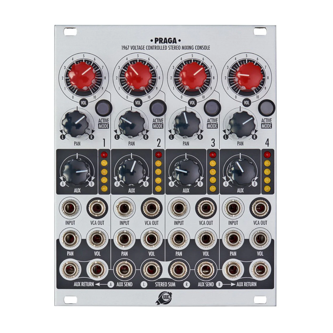 Xaoc Devices PRAGA Voltage Controlled Stereo Mixing Console