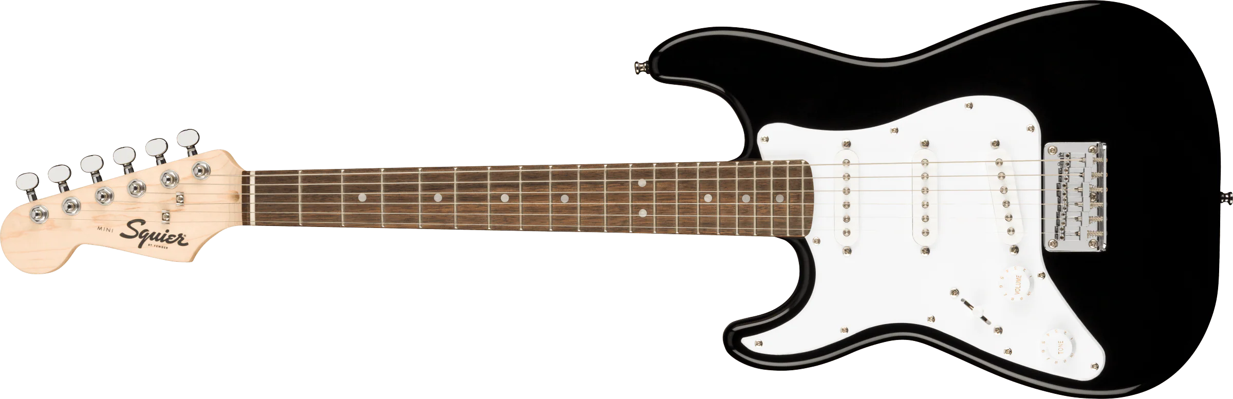 Left Handed Fender Squier Mini Stratocaster - Black - Image 4