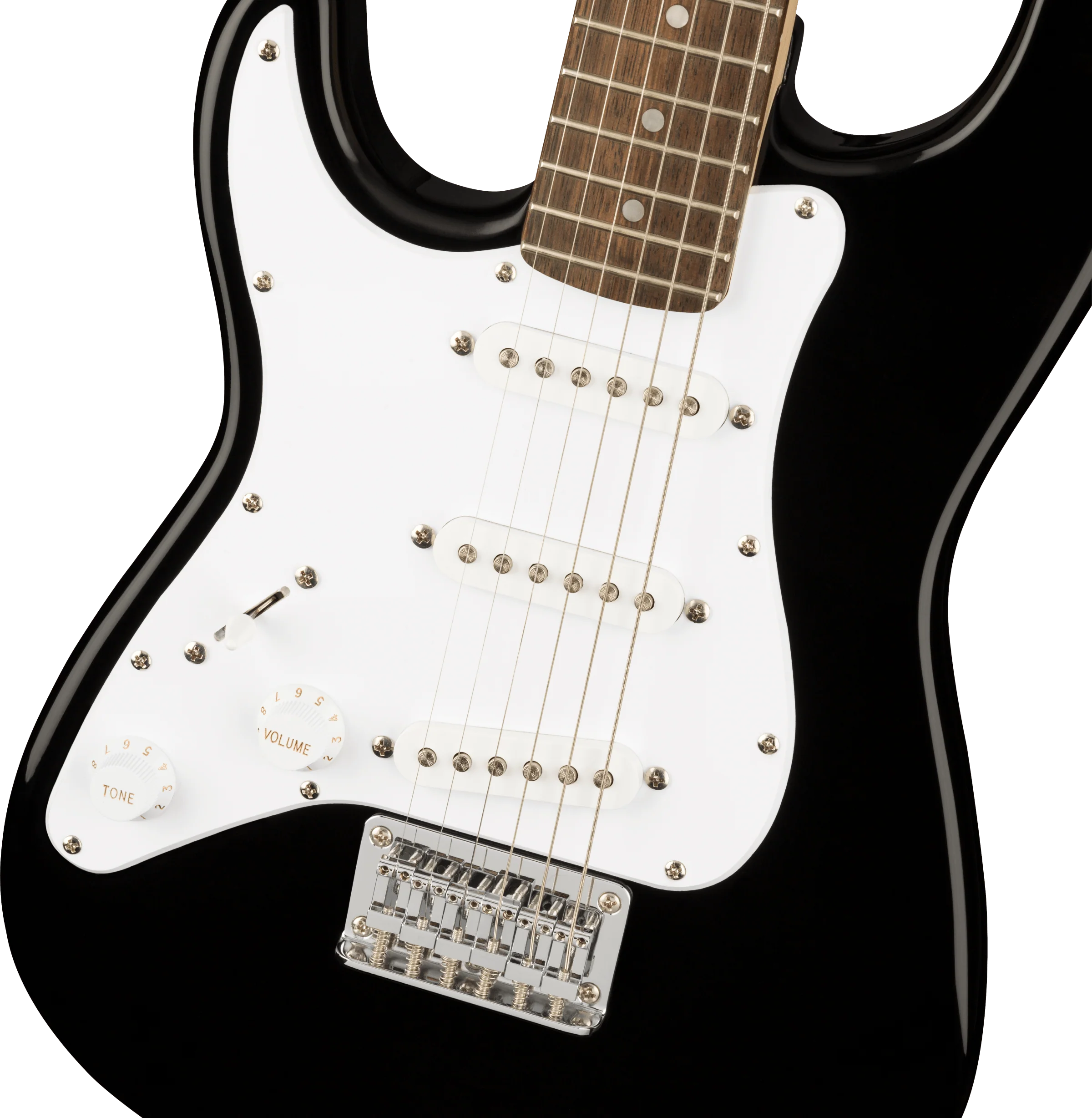 Left Handed Fender Squier Mini Stratocaster - Black - Image 6