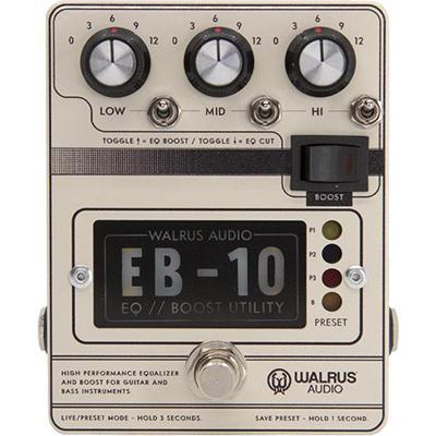 Walrus Audio EB-10 Preamp/EQ/Boost - Cream