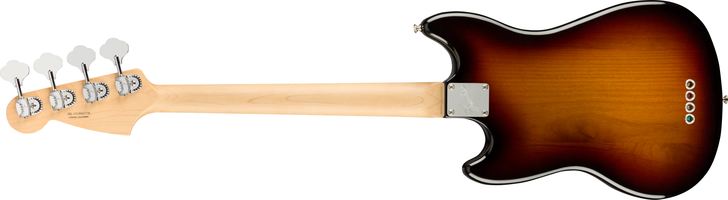 Fender American Performer Mustang Bass - 3 Colour Sunburst - Image 5
