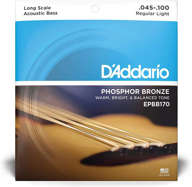 D'addario EPBB170 45-100 Acoustic Bass Strings Phosphor Bronze