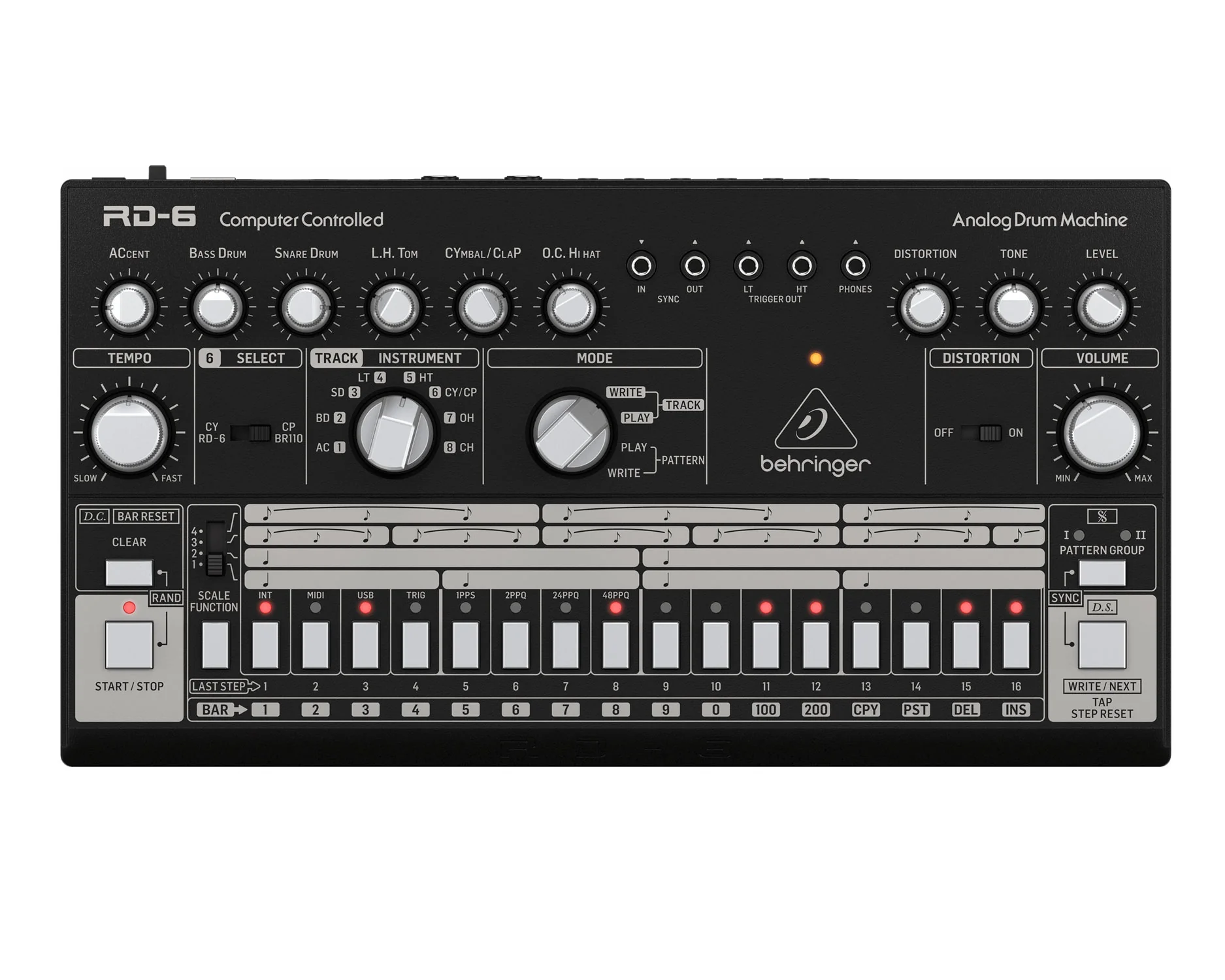 Behringer RD6 BK Analog Drum Machine