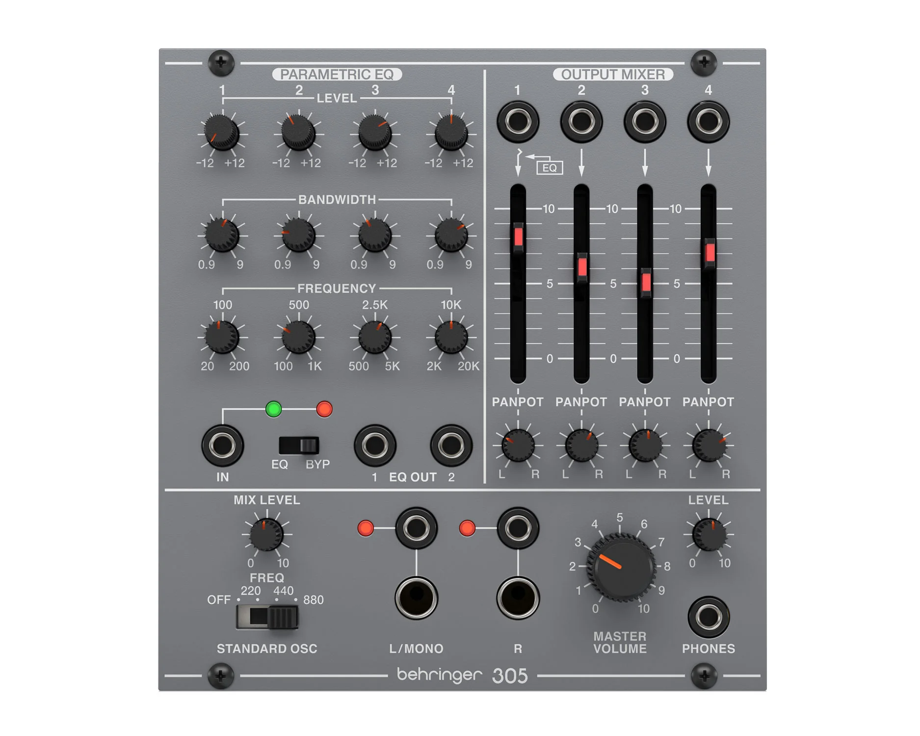 Behringer 305 EQ/Mixer/Output Eurorack Module