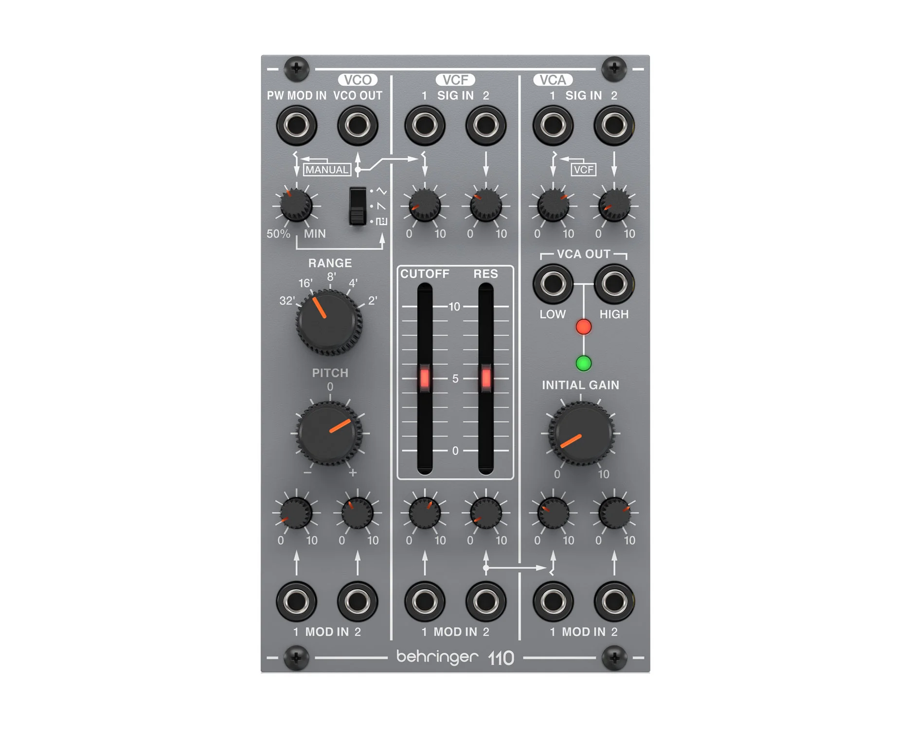 Behringer 110 VCO/VCF/VCA Eurorack Module