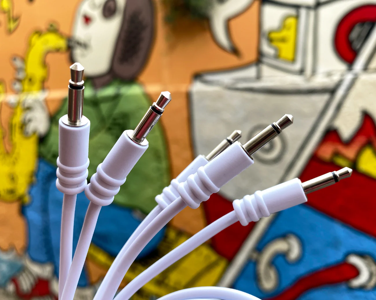 ALM Busy Circuits 60cm White Patch Cables - Pack of 5