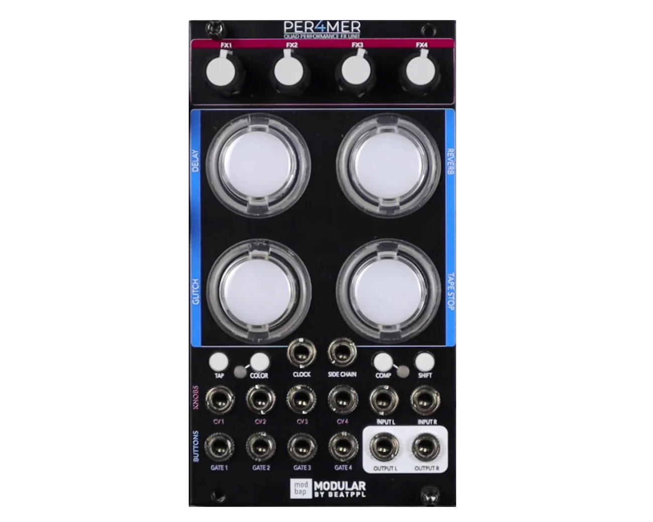 Modbap Modular Per4mer Quad Performance Effects Eurorack Module