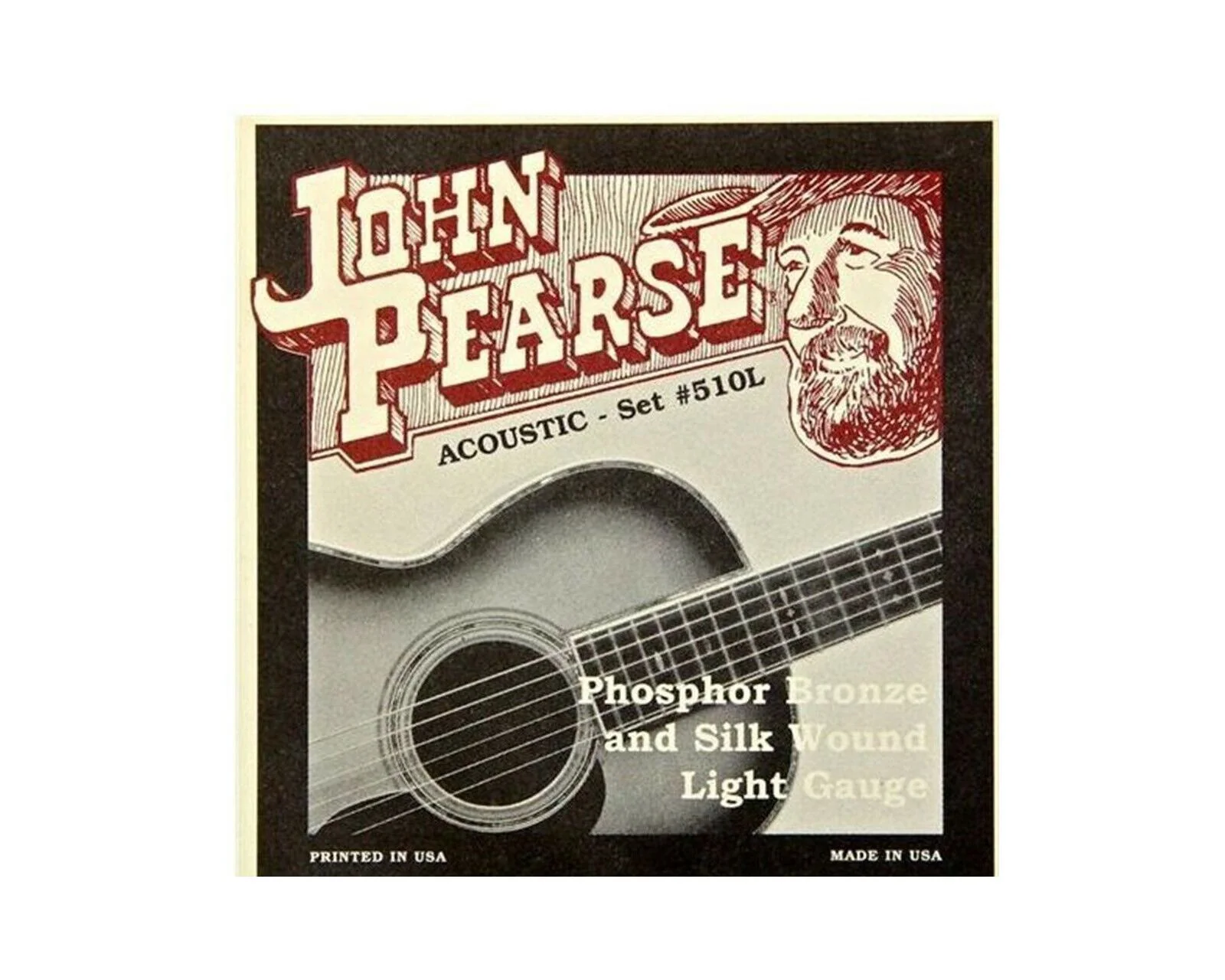 John Pearse 510L Silk and Phosphor Bronze Acoustic Guitar Strings
