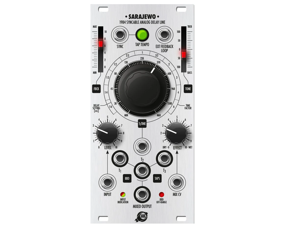 XAOC Devices SARAJEWO Analogue Delay Module