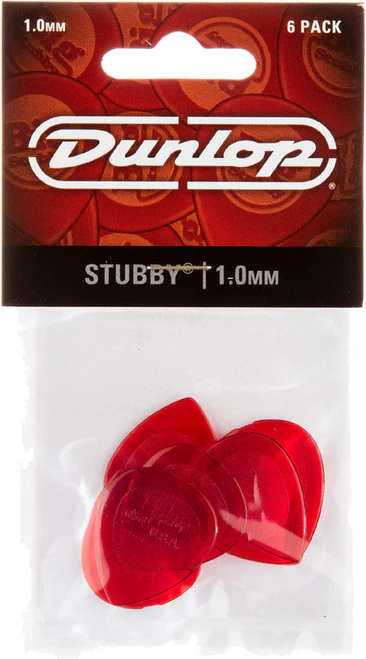 Jim Dunlop 1.0 Lexan "Stubby" Pick - 6 Pack - Image 2