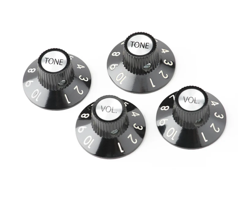 Four Fender '72 Telecaster Custom Knobs