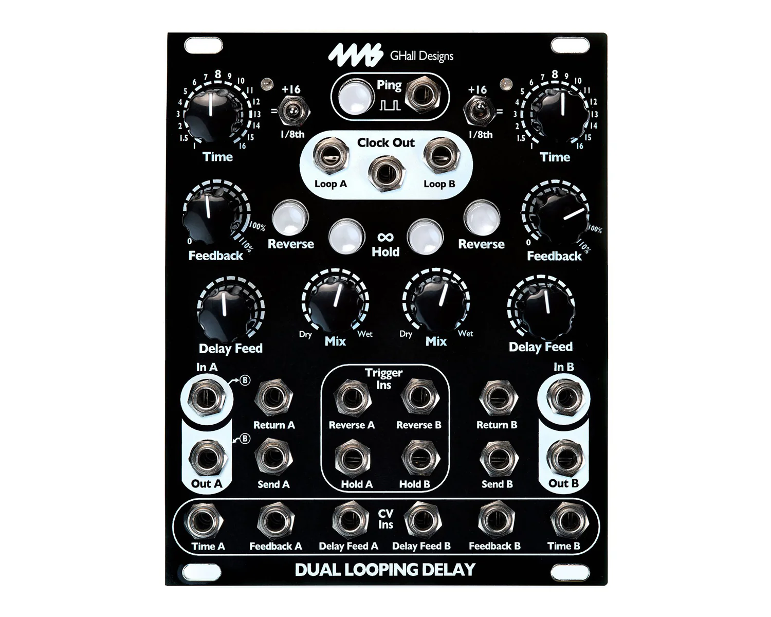 4ms Dual Looping Delay - Black