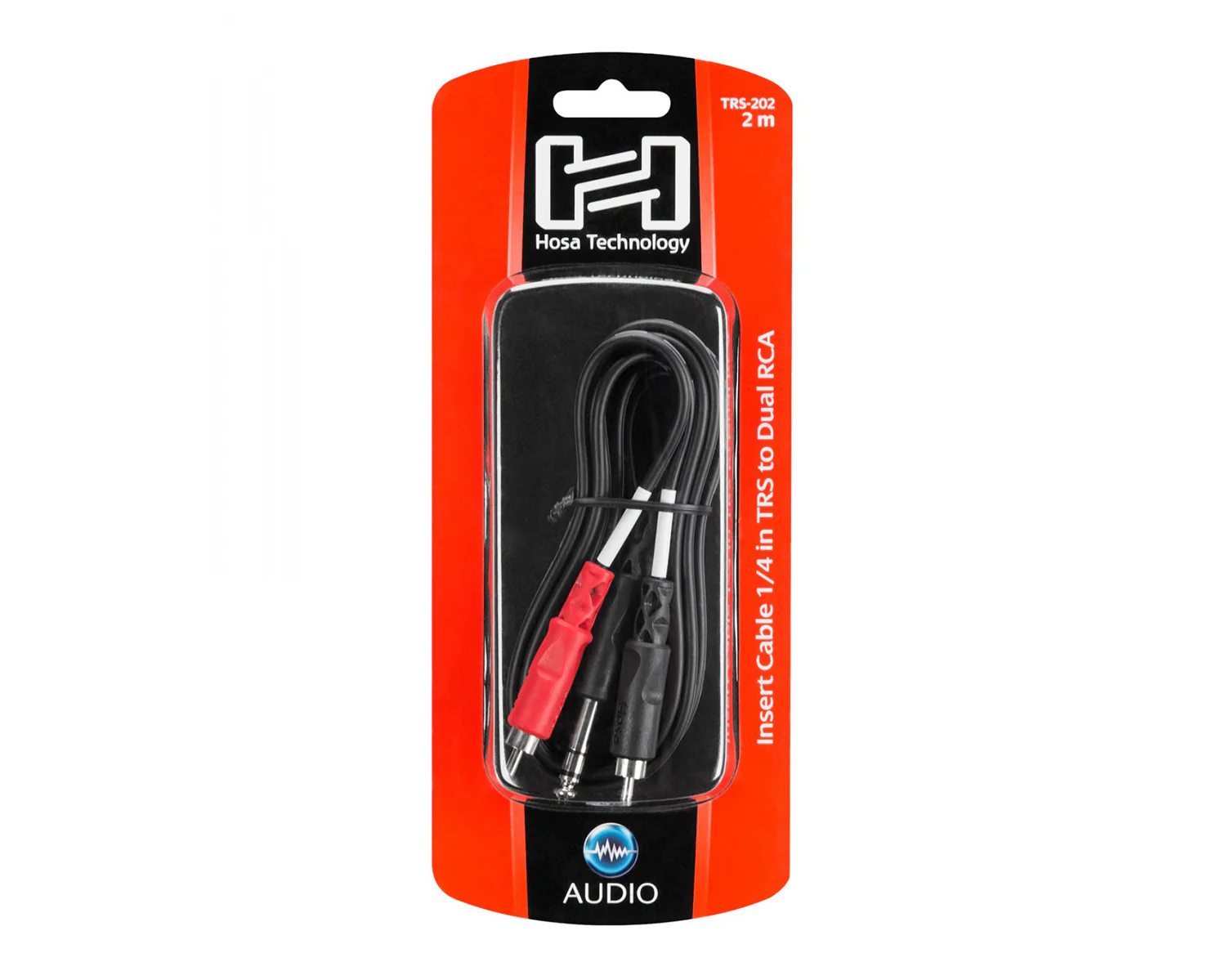 Hosa Technology TRS-202 1/4 in TRS to Dual RCA
