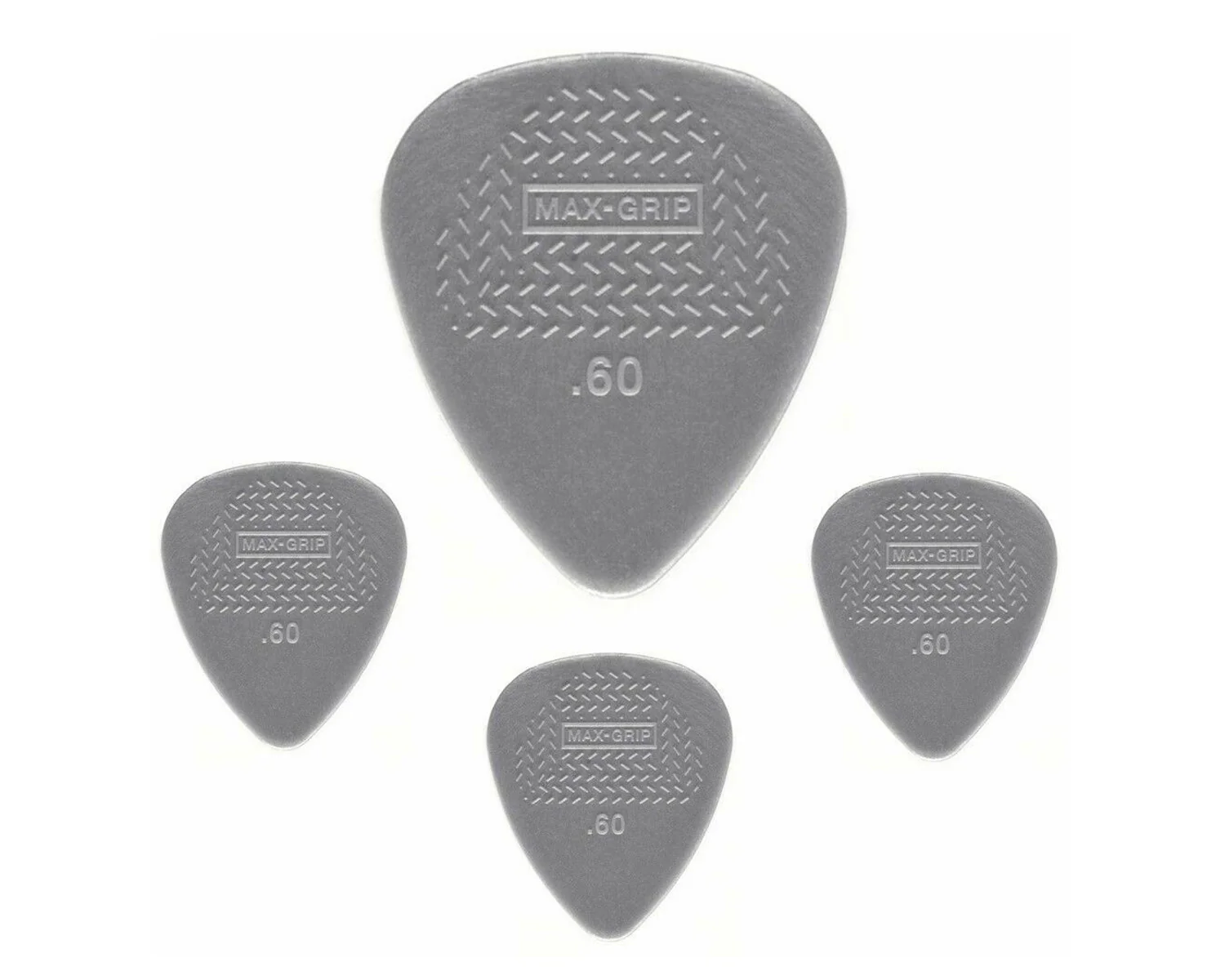 Jim Dunlop Max Grip Nylon Standard Pick .60 (Pack of 12)