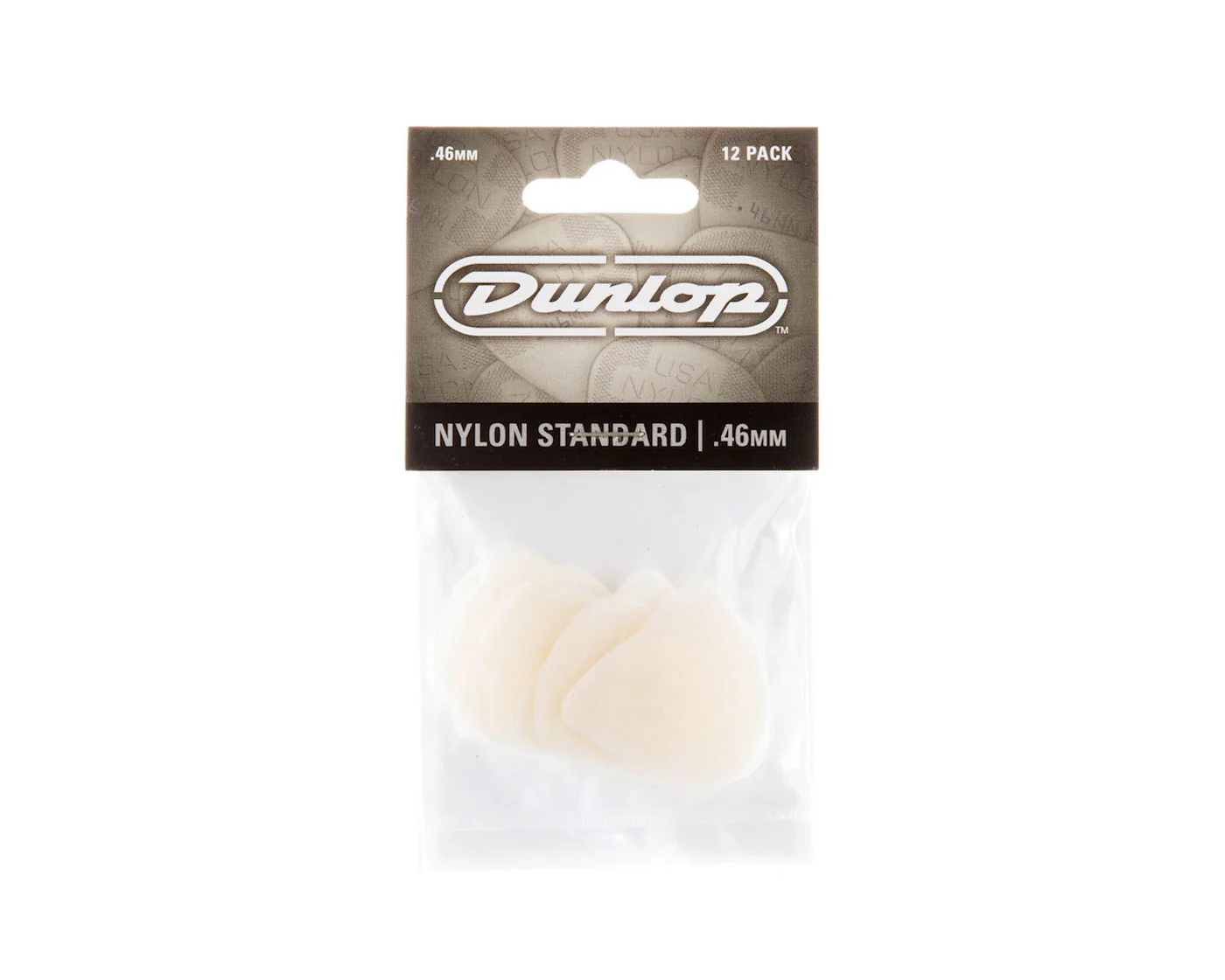 Jim Dunlop .46mm Nylon Standard Pick (pack of 12)